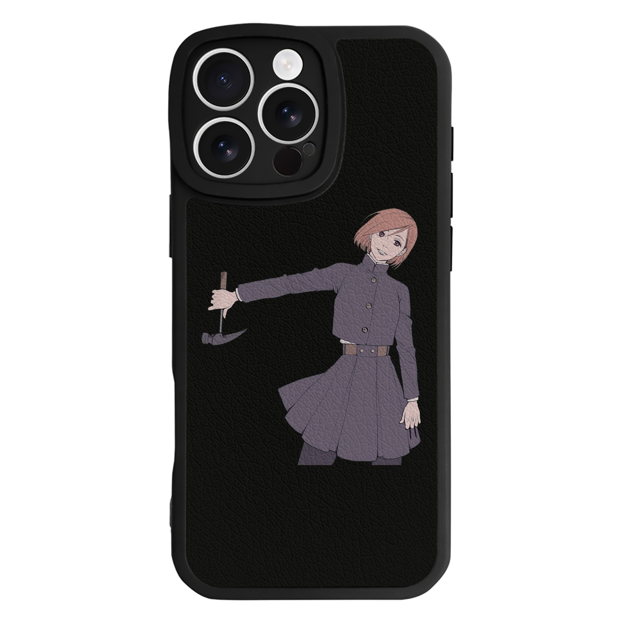 （画像用） 呪術廻戦 Jujutsu Kaisen 【iPhone 16シリーズ対応】シリコンスマホケース（レザー調） 材質：シリコン